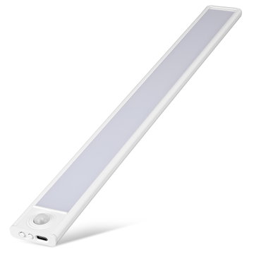 Barra LED 40cm Ricaricabile | Sensore di Movimento | 3 Temperature di Colore (3000K/4000K/6000K) | Luce Magnetica Wireless per Armadio di CELLONIC