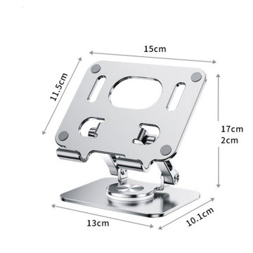 Poggia-tablet in alluminio per tablet con schermi da 10", colore nero - Supporto per table con dimensioni da 10", stabile, affidabile ed elegante portatablet