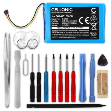 Garmin zumo XT Batteria 2600mAh + Set di strumento marcata CELLONIC
