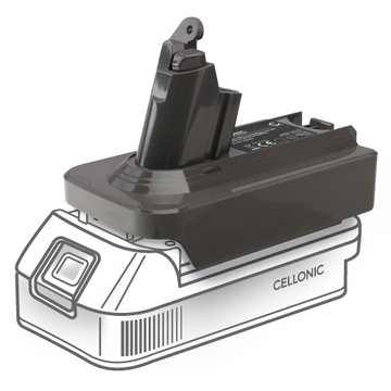 Con l'adattatore di batterie Makita 18 V a Dyson V6 il tuo aspirapolvere disporrà sempre della potenza necessaria per le sessioni di pulizia profonda