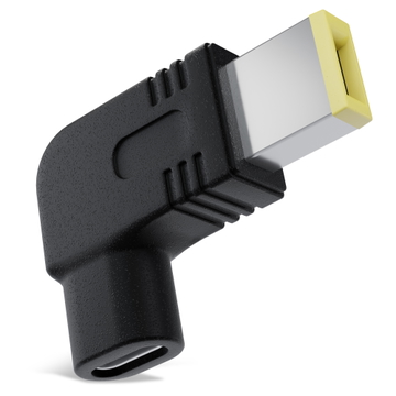 Adattatore Caricatore USB-C a DC 11 x 4,5 mm, Lenovo Square Tip, per portatili ThinkPad e IdeaPad