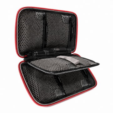 Custodia Filtri Fotocamera con 9 Scomparti, Grigio, Rosso & Nero da CELLONIC