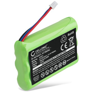 CELLONIC Batteria 84743411 compatibile con Polycom DECT 4020, 4040, 3040, 4080, KIRK 5020, 5040, 4020, 4040 Spectralink 7202, 7212 700mAh Ricambi per telefono cordless