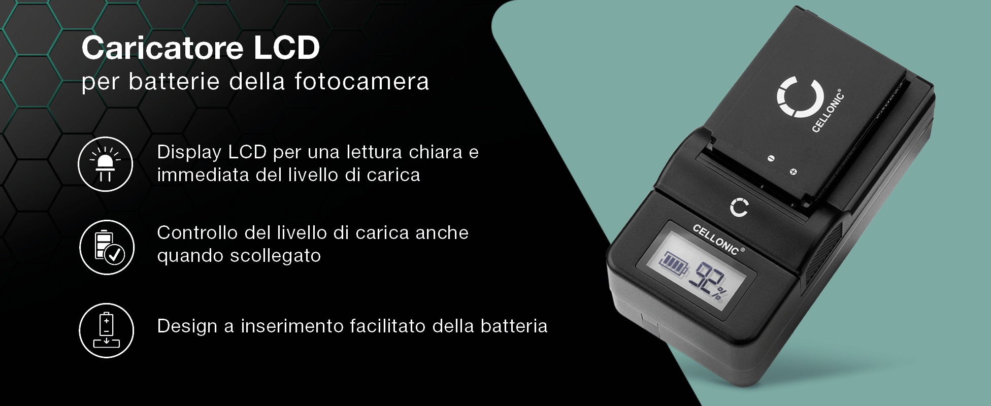CELLONIC Caricabatteria Veloce BC-VM50 compatibile con Sony HDR-SR1 HDR-HC1 GV-D1000 CCD-TRV138 DCR-TRV460 TRV350 TRV250 TRV22 Caricatore Batteria NP-FM50 FM30 FM55H Cavo di Ricarica, Alimentatore